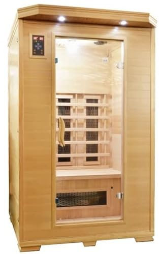 Bagno Italia Sauna 120x120 cm infrarossi 6 irradianti in ceramica bluetooth cromoterapia 2 posti