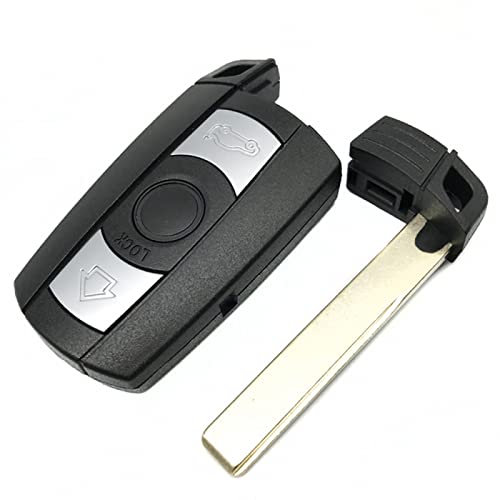 Remote Control Car Key Case Car Key Case Remote Smart Key Shell Fob Cover, For BMW 1/3/5/6 Series E90 E87 E70 E61 E60 X5 X6 E88 E89 E82 E71,No Battery Holder