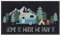 comfoyar Fußmatte Camping Türmatte, Home is Where We Park It Camper Schmutzfangmatte, rutschfest Waschbar Wohnmobil Fussmatte für Aussen Innen Eingang Außen 45 X 75 cm
