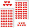 BLMHTWO 1404 Stück Sticker Herzen, Aufkleber Herz Rote Belohnungsaufkleber Selbstklebend Herz Sticker für Umschläge Geschenkverpackungen Scrapbooking Hochzeitsdekoration