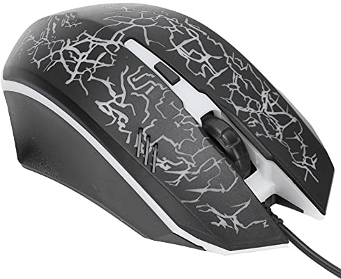 Zunate Kabelgebundene Maus, 1600 DPI, 3 Tasten, Ergonomischer USB X7 Gaming/Büro/Business, Leuchtende Optische Computer-Laptop-Maus Mäuse, für Windows XP/Vista/7/8/10