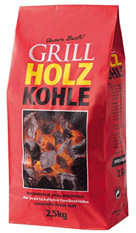 15kg Holzkohle Premium Holzkohle „100% Made IN Germany“ Grillkohle Grillbriketts für Kugelgrill Holzkohlegrill Smoker Briketts Grill Kohle