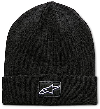 Alpinestars Unisex File Cuff Beanie Hat, Schwarz, Einheitsgröße