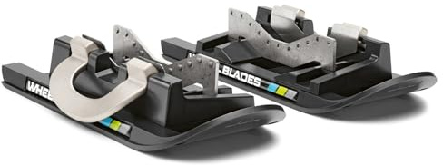 Ossenberg WHEELBLADES S – Schneekufen für handbetriebene Rollstühle – Ski Kufen mit patentiertem Schnellverschluss – für sichere Winterausflüge
