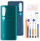 SRJTEK Für Xiaomi Mi Note 10 / Mi Note 10 Pro/Mi CC9 Pro Akku Rückwand Hinteres Glas Ersatz Reparatur Kit Original hinteres Gehäuse (Grün)