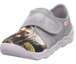 Superfit Jungen Bubble Hausschuhe, Grau 2040, 37 EU Weit