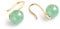 Jade Ohrstecker Ohrringe, Grüne Jade Ohrringe Ohrstecker, 925 Sterling Silber Ohrringe, Glücksbringer Ohrringe Handmade Ohrringe Geschenk für Geburtstag Jahrestag (Gold)