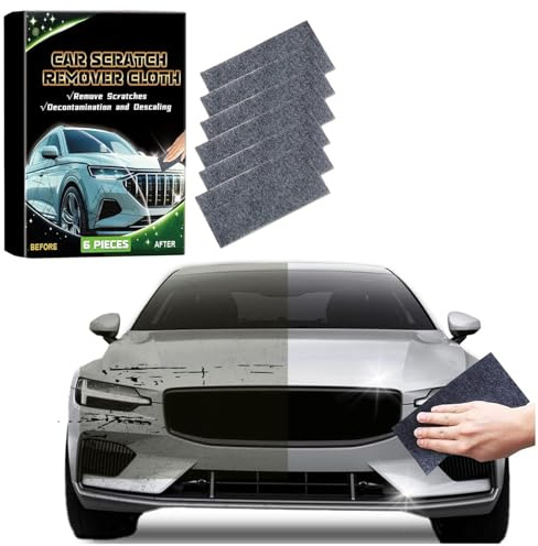 6 Stück Nano Sparkle Tuch, Magic Nano Sparkle Tuch für Auto Kratzer Entfernen Reparatur, Car Scratch Removal Cloth für Reparatur von Leichten Kratzfarben, Lackpflege, Autoreinigung (1 Set)