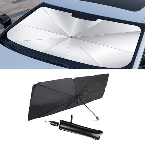 BFJXZA Parasol Parabrisas Coche para Citroen C1 C2 C3 C4 C5 C5X C6 C8 DS3 DS4 DS5 Ventana Delantera Parasol Paraguas Reflector Plegable Protección UV Aislamiento Térmico