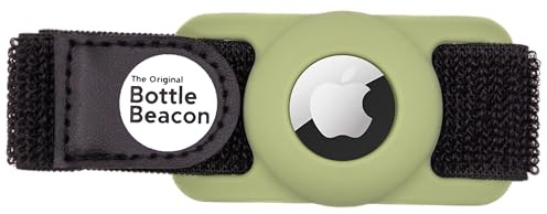 Bottle Beacon® Water Bottle Tracker Strap – Compatible with Apple AirTag, Fits Owala, Stanley, Hydro Flask, Yeti & Nalgene Bottles (Olive)