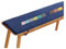 Stuhlkissen Mit Bändern, Sitzkissen Gartenstuhl Outdoor, Bankkissen, Gartenbank Kissen Bankauflage, Sitzauflage Bank Rutschfeste Sitzpolster Bank Für Indoor Fenster Terrasse e3(Deep Blue,160x45 cm 63x