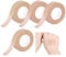 gaubss 4 Rolls Micropore Surgical Tape, Nose Tape for Rhinoplasty, Breathable Flexible Skin Tape Micropore Tape for Sports Eyelash Extension Injuries, 1.25cm x 9.14m, Skin Color