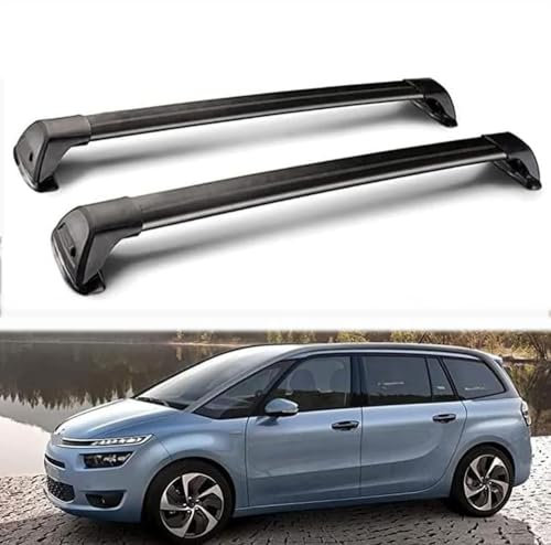 GKXTLTONG Auto Dachträger für Citroen C4 Grand Picasso 2014-2024, Fahrradträger Dachboxen Querstangen Dachgepäckablage Dachgepäckträger Relingträger Autoteile
