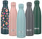 SHO Edelstahl-Wasserflasche, auslaufsicher, BPA-frei, kein Schweiß, vakuumisoliert, doppelwandig, Metallflasche, Original 2,0–12 Stunden heiß, 24 Stunden kalt (500 ml, Arctic Mist)