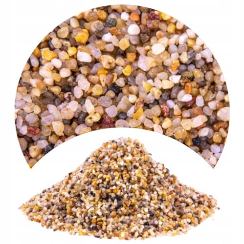 TD STONES Quarzkies Bernstein 8kg 2-3mm – Natürlicher, pH-neutraler Naturkies & Aquariumboden für Pflanzen, Fische & Garnelen – Dekorativer, schadstofffreier Kies für Aquascaping Biotop & Aquariendeko