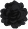 LOZTBUE 1 Stück Rosen-Blumenbrosche, große Musselin-Brosche, Haarspange, klassisch, elegant, handgefertigt, Blumenbrosche, geeignet für Hochzeit, Party, Tanz (Schwarz)