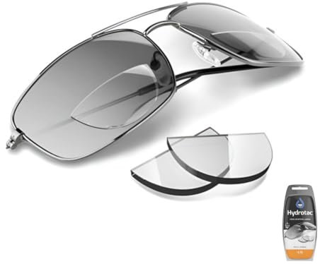 Inland UK +1.75 Hydrotac Stick-On Bifocal Reading Lenses, +1.75 Magnification, Universal Fit for All Eyewear