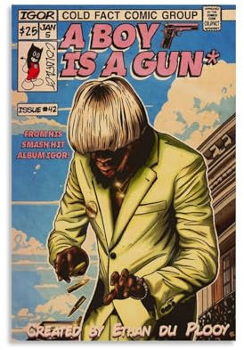 Tyler Poster Music Rapper Singer Art Vintage Für Zimmer, Ästhetische Leinwand-Wandkunst, Schlafzimmer-Dekor Poster 12x18inch(30x45cm)