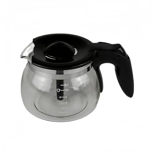 Jfbsgbs Jarra De Vidrio para Cafetera - Compatible con Philips HD7420 HD7431 HD7432 HD7433 HD7434 HD7435 - Piezas De Repuesto para Cafeteras Accesorios