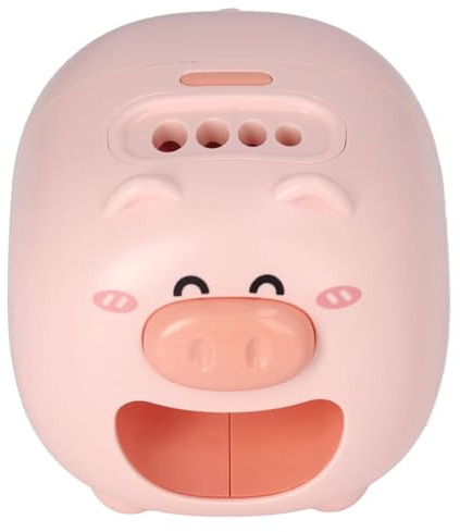 Sunflower Seed Peeler, Cute Pig Shape Electric Peeler, 4 Holes Automatic, Detachable and Easy to Clean Sunflower Seed Sheller Electric