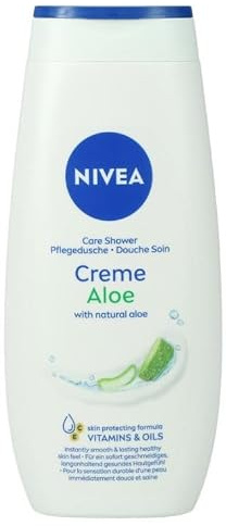 NIVEA Creme Aloe Care Shower Gel 250ml, Moisturising Body Wash with Aloe Vera for Soft Skin