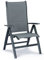 BEST Hochlehner Gartenstuhl Varese I Stabiler Klappsessel aus hochwertigem Aluminium & Ergotex I Langlebig & wetterfest I 67 x 67 x 112cm I Anthrazit.