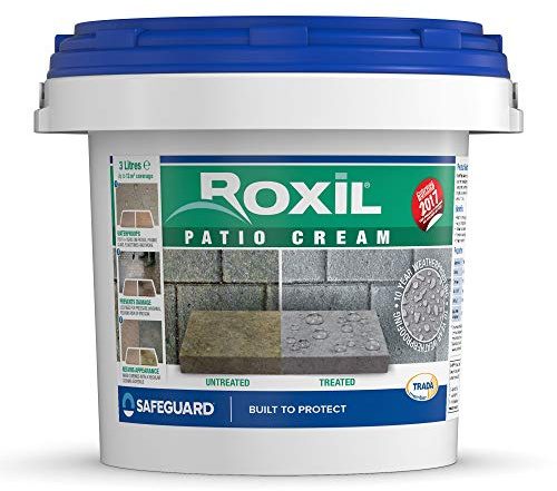 Roxil Patio Sealer Cream - 10-Year Weatherproofing Sealant, High-Strength Block Paving and Patio Seal (3 Litre)