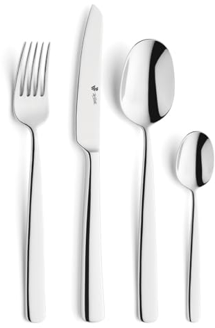 Paul Wirths COMO Besteck Set 6 Personen | 24-teilig | Klingenstahl 13/0, Edelstahl 18/10 | Spülmaschinenfest | Besteckset 6 Personen | Essbesteck | Tafelbesteck