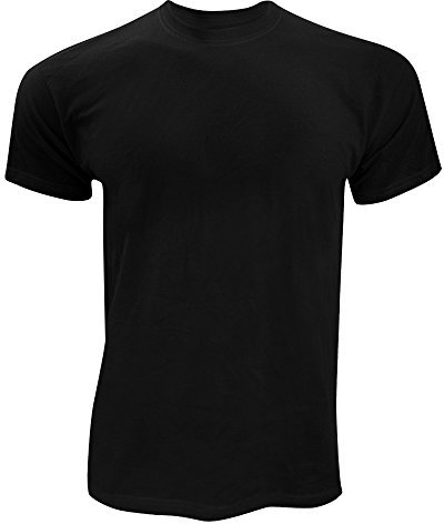 Fruit of the Loom Screen Stars Mens Original Short Sleeve T-Shirt (5XL) (Black)