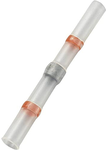 TRU COMPONENTS 736410 Stoßverbinder mit Schrumpfschlauch 0.304 mm² 0.705 mm² Vollisoliert Rot 30 St.