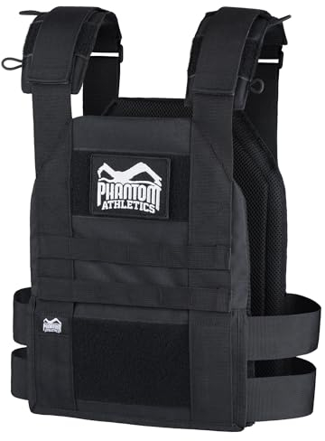 Phantom Athletics Gewichtsweste 9 kg (20 Lb) Platten Set, Schwarz, Einheitsgröße