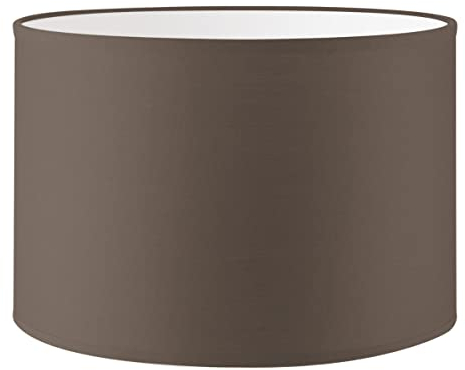 Home Sweet Home Moderner Lampenschirm Bling | Zylinder |30/30/20cm | Taupe | Stoff-Lampenschirm aus Baumwolle | für E27 Lampenfassung | RoHS-geprüft | geeignet für Tischlampe