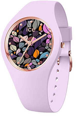 Ice-Watch - ICE flower Lilac petals - Lila Damenuhr mit Silikonarmband - 017580 (Medium)