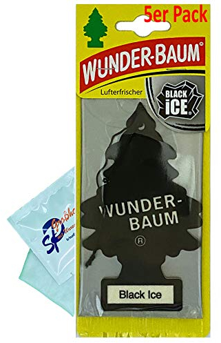 WUNDER-BAUM 5 Stück Black Ice Lufterfrischer Duftbaum Wunderbaum