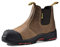 Safetoe Zapatos de Seguridad para Hombres , M-8025NB Botas de Seguridad, con Cuero Impermeable, Puntera de Material Compuesto Sin Metal Ligeros Calzado, Zapatillas Para Plantilla mas Comodas EU40