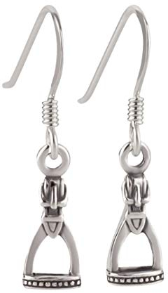 Ohrringe Ohrhänger Steigbügel Reiten Pferd Western 925er Sterling Silber