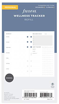 Filofax Nachfüllpack für persönliche Wellness-Tracker 132688