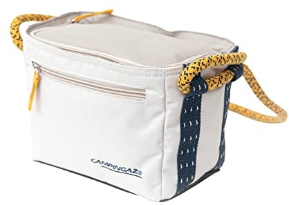 CAMPINGAZ Jasmin Box, Bolsa Nevera pequeña, Capacidad de 3 l, frío hasta 6 Horas, Espacio para 6 Botellas de 0.33 l, Bolsa Aislante compacta, Bolsa de pícnic, Fiambrera, Material reciclable, White