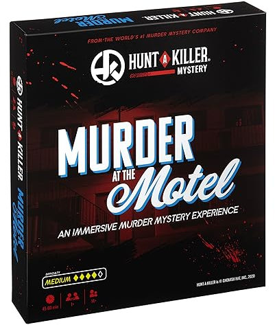 Hunt A Killer: Mord im Motel EIN immersives Murder-Mystery-Erlebnis für True-Crime-Fans mit Beweisen und Rätseln. Löse Verbrechen bei eurem Date Night oder Familien-Spieleabend. Ab 14 Jahren