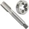 Aceteel M33 x 3,5 metrisches Gewindeschneid-Set, M33 x 3,5 mm, HSS Maschinengewindebohrer und M33 x 3,5 mm, legierter Werkzeugstahl, runde Schneideisen für Rechtshänder