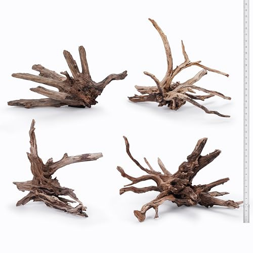 LANDEN Kueiyang Hornwood pour Aquascaping – XL (30,5-40,6 cm, 30-40 cm), 4 pièces
