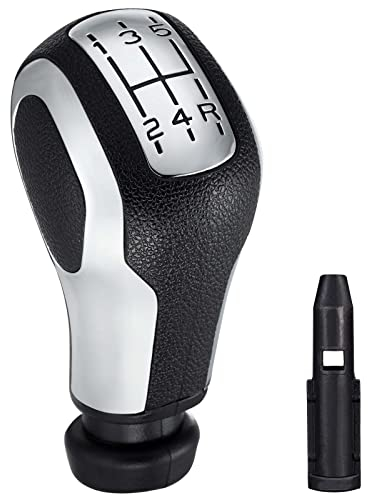 Spurtar Pomos de Palanca de Cambios 5 Velocidades Manual Palanca de velocidad del coche para Peugeot 206 207 208 306 307 308 1007 3008 para Citroen C1 C2 C3 C4 con Adaptador