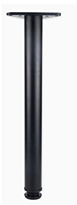 1 Stück Tischbeine Höhenverstellbar Möbelfüße Metall Esstisch Füße,Durchmesser 60 mm,Aluminiumlegierung Bar Schreibtischbeine mit Schrauben,Schwarz,Anpassbare Höhe (85cm(33.4in))