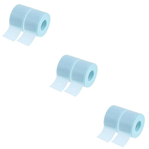 BESPORTBLE 6rollen Wimpernkleber-tape Für Wimpernverlängerungen Cuttable Eyelash Tapes Für Hautfreundliches Silikon Blau