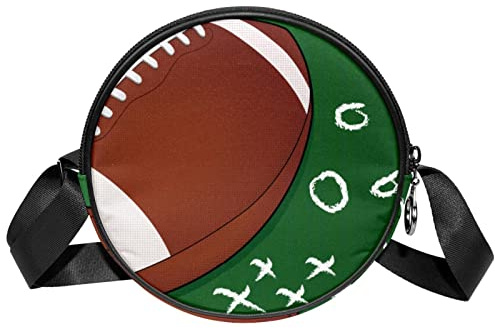 suojapuku Umhängetaschen für Damen,American-Football-Doodle,Reisetasche Geldbörsen und Handtaschen Umhängetasche Messenger Bag