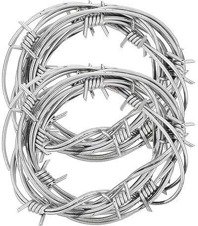 TOYANDONA 2 Stück Gefälschter Stacheldraht Halloween Kunststoff Stacheldraht Dekoration Requisite Spukhaus Stacheldraht Girlande Für Halloween Streichspielzeug 2.