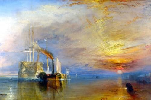 J. M. William Turner - Die letzte Fahrt der Temeraire - Poster Kunstposter Druck - 91,5x61 cm