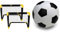 Umbro Fußballtor - Fussballtore für Garten Kinder - Tor 2-er Set & alldoro 60312 Softball Ø 18 cm, Fußball in schwarz/weiß, Softfußball aus Schaumstoff