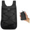 HIOQFR Mini Rucksack Faltbar Ultraleicht 20L Leichter Rucksack Damen Herren Faltbare Rucksäcke Faltrucksack Klein Foldable Backpack Wandern Ultralight Rucksack Wasserdicht Sport Tagesrucksack-Schwarz