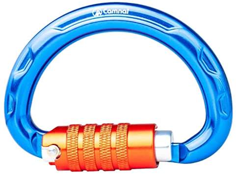 Fogun 20KN Outdoor Kletterkarabiner Halbkreis Automatisch Verriegelnder Karabiner Bergsteigen Klettern Aluminium Clip Haken Klettern Kletterkarabiner Black Diamond